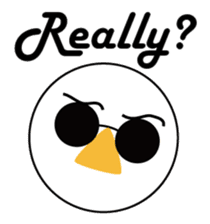 Nose sunglasses ask a reason in English sticker #987328