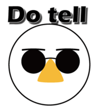 Nose sunglasses ask a reason in English sticker #987330
