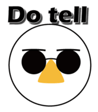 Nose sunglasses ask a reason in English sticker #987330