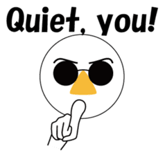 Nose sunglasses ask a reason in English sticker #987334