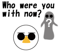 Nose sunglasses ask a reason in English sticker #987337