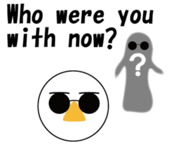 Nose sunglasses ask a reason in English sticker #987337