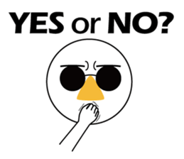 Nose sunglasses ask a reason in English sticker #987339