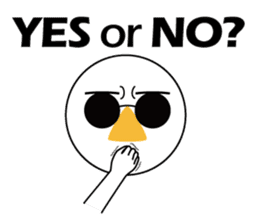 Nose sunglasses ask a reason in English sticker #987339