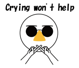 Nose sunglasses ask a reason in English sticker #987340