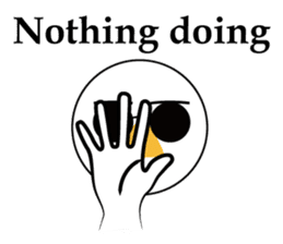 Nose sunglasses ask a reason in English sticker #987341