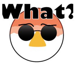 Nose sunglasses ask a reason in English sticker #987342