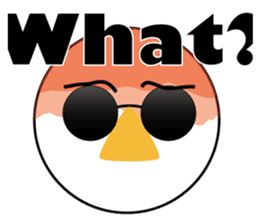 Nose sunglasses ask a reason in English sticker #987342