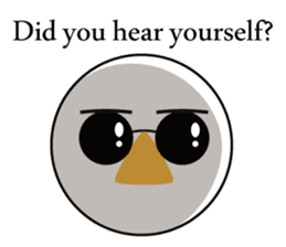 Nose sunglasses ask a reason in English sticker #987344