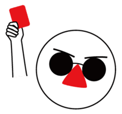 Nose sunglasses ask a reason in English sticker #987346