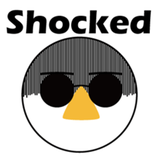 Nose sunglasses ask a reason in English sticker #987348