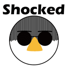 Nose sunglasses ask a reason in English sticker #987348