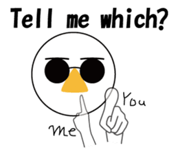 Nose sunglasses ask a reason in English sticker #987350