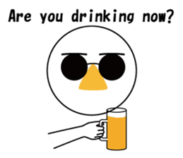 Nose sunglasses ask a reason in English sticker #987351