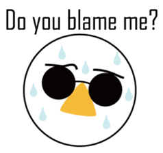 Nose sunglasses ask a reason in English sticker #987353