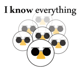 Nose sunglasses ask a reason in English sticker #987355