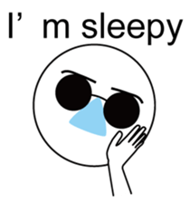 Nose sunglasses ask a reason in English sticker #987358