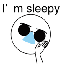 Nose sunglasses ask a reason in English sticker #987358