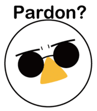 Nose sunglasses ask a reason in English sticker #987361