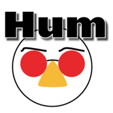 Nose sunglasses ask a reason in English sticker #987365