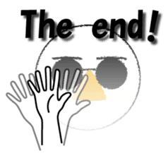 Nose sunglasses ask a reason in English sticker #987366