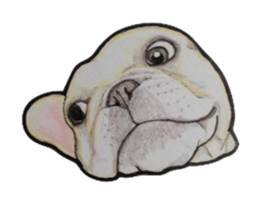 French bulldog Sticker 2 sticker #987571