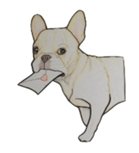 French bulldog Sticker 2 sticker #987590