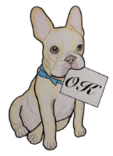 French bulldog Sticker 2 sticker #987596