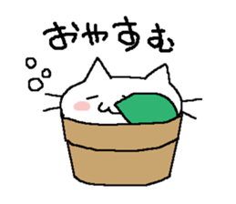 cat grass sticker #987648