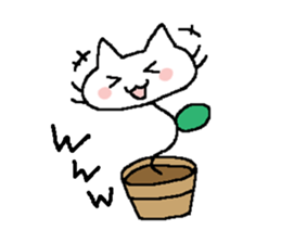 cat grass sticker #987666