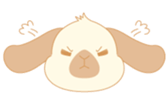 Lop eared rabbit sticker #987849