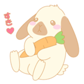 Lop eared rabbit sticker #987880