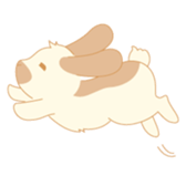 Lop eared rabbit sticker #987883