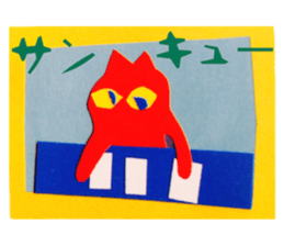 Mr. Penguin and a red cat sticker #988648