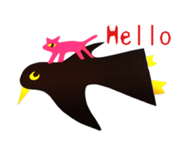 Mr. Penguin and a red cat sticker #988649