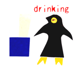 Mr. Penguin and a red cat sticker #988662