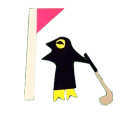 Mr. Penguin and a red cat sticker #988676