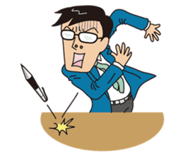 JAPANESE CRAZY JOB INTERVIEW sticker #988830