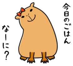 Capybara family sticker #988967