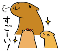 Capybara family sticker #988973