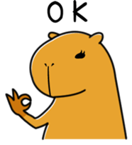 Capybara family sticker #988981
