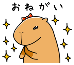 Capybara family sticker #988985