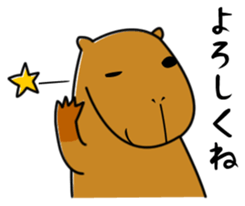 Capybara family sticker #988991