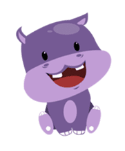 Henri, the cute baby hippo sticker #989527