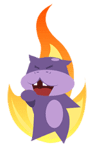 Henri, the cute baby hippo sticker #989530