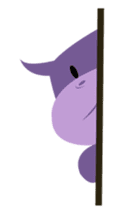 Henri, the cute baby hippo sticker #989531