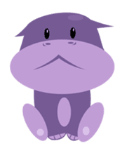 Henri, the cute baby hippo sticker #989532