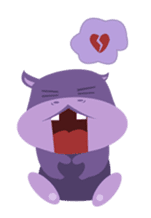 Henri, the cute baby hippo sticker #989533