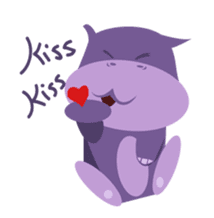 Henri, the cute baby hippo sticker #989538
