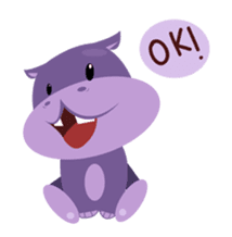Henri, the cute baby hippo sticker #989539